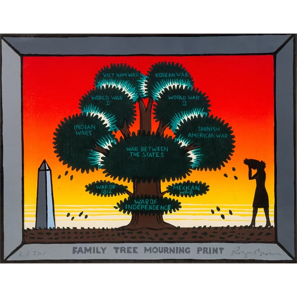 Roger Brown – Family Tree Mourning Print
