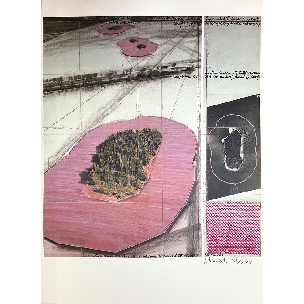 Christo and Jeanne-Claude - Surrounded Islands, project for Biscayne Bay, Greater Miami, Florida (2-part)