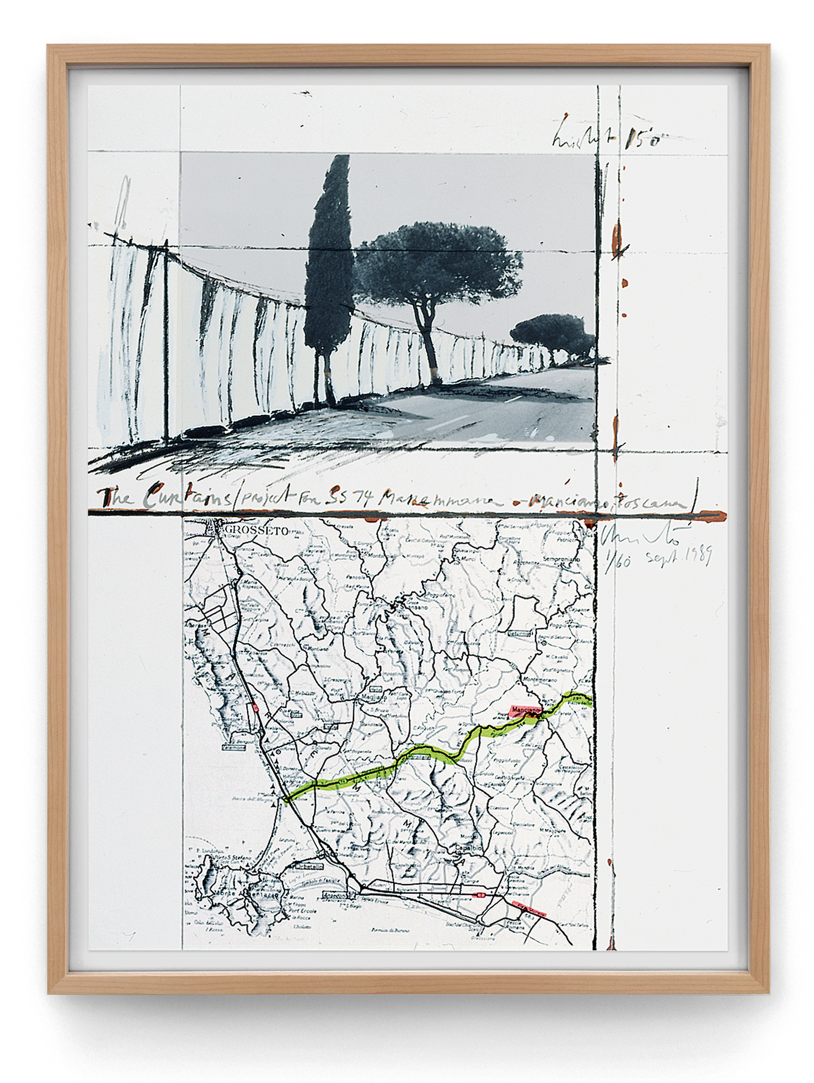 Christo and Jeanne-Claude - Curtains in Tuscany for Wedding Jorg and Josephine Shellmann