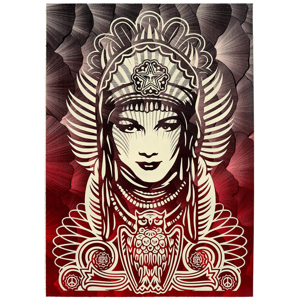 Shepard Fairey - Kai and Sunny Peace Goddess