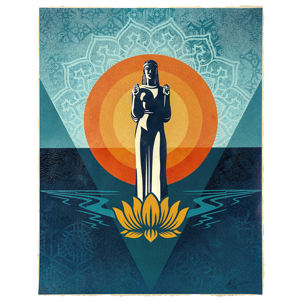 Shepard Fairey - Lady of the Lake