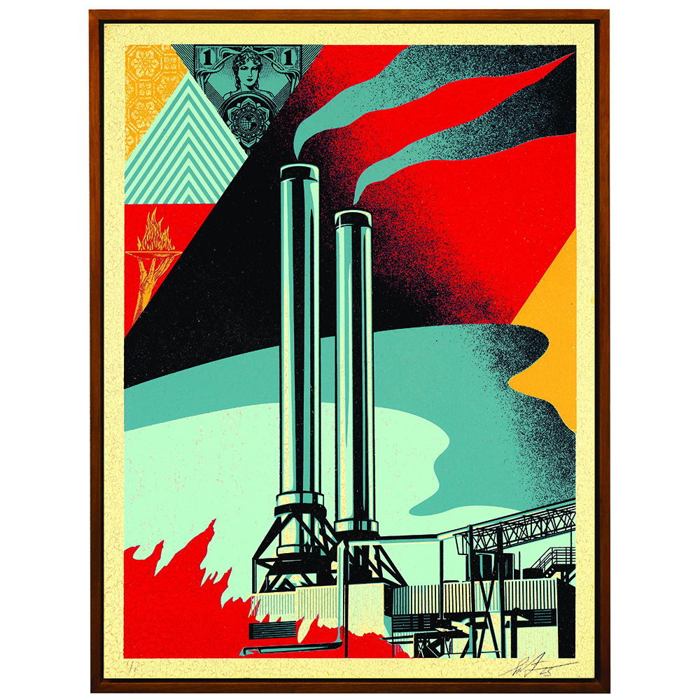 Shepard Fairey - Factory Stacks (Earth First) 6/6