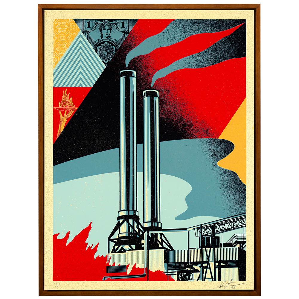 Shepard Fairey - Factory Stacks (Earth First)