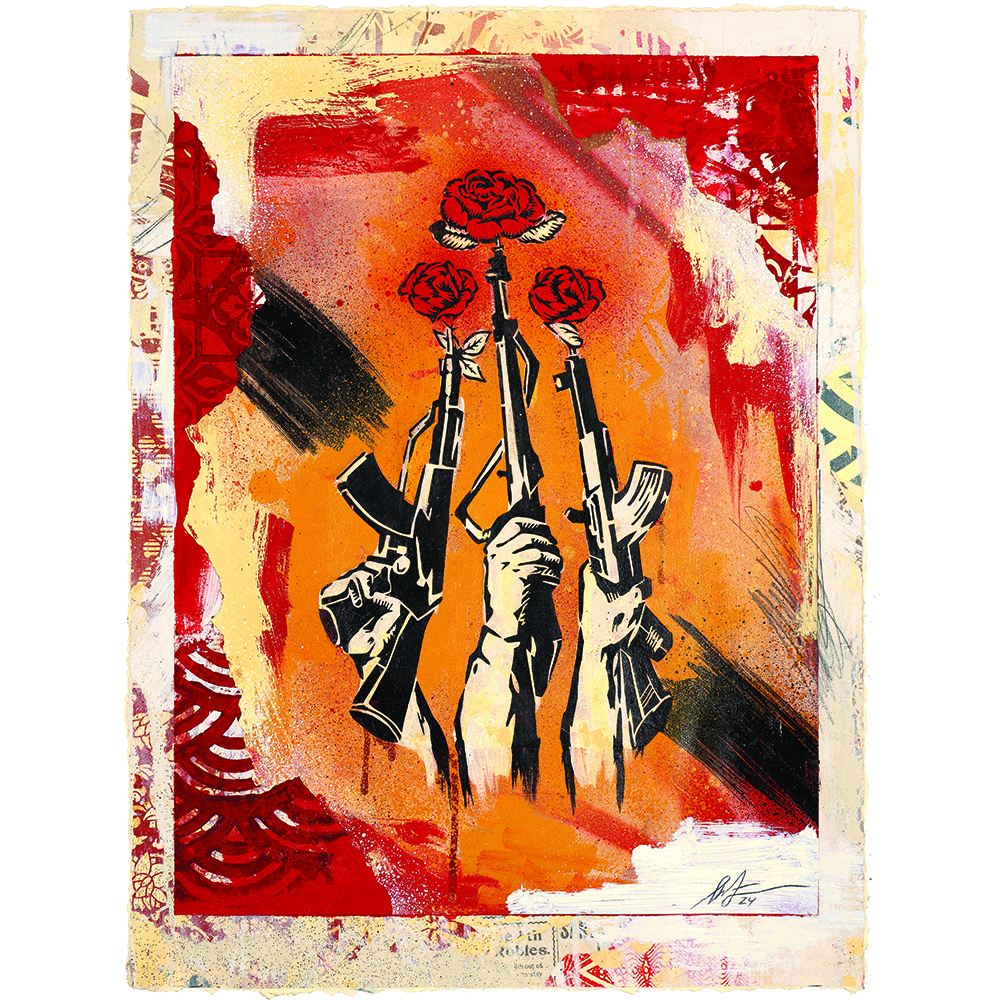 Shepard Fairey - Guns and Roses