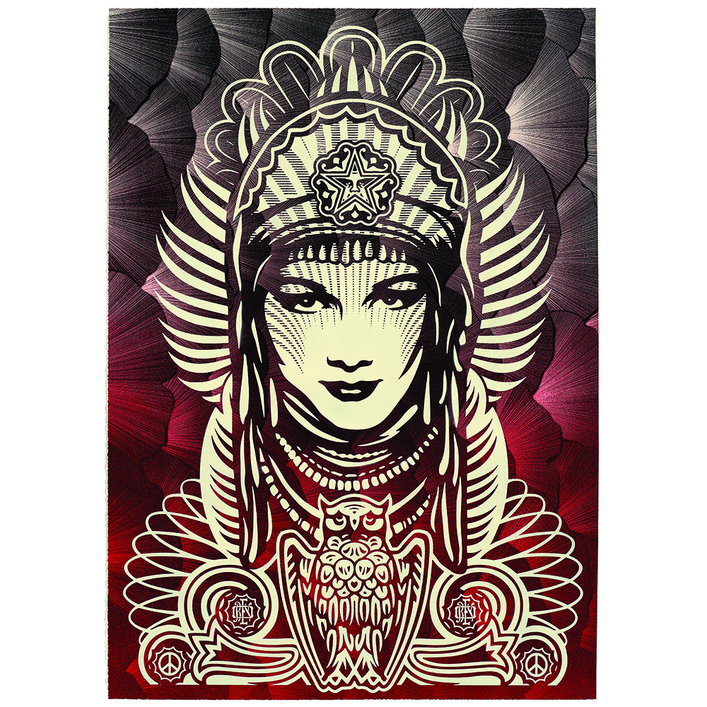 Shepard Fairey - Kai and Sunny Peace Goddess