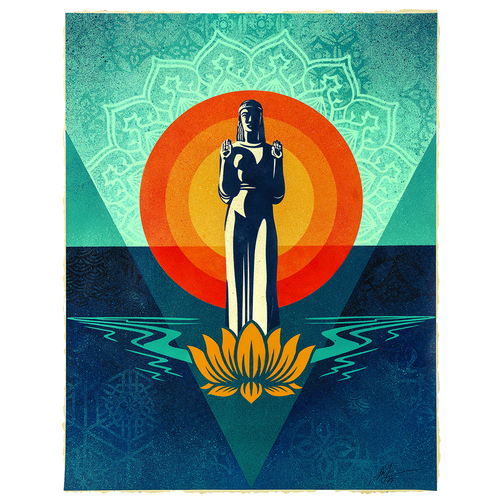 Shepard Fairey - Lady of the Lake