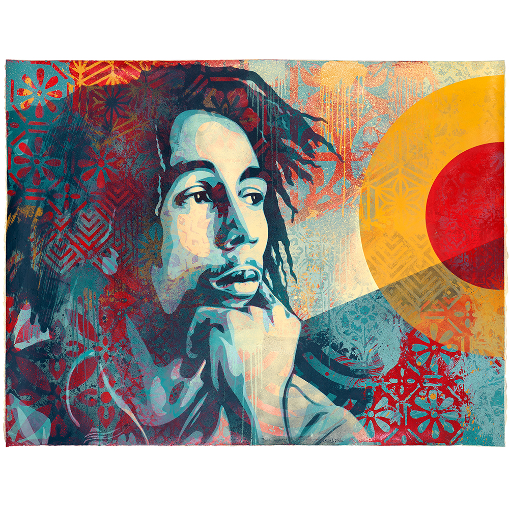 Shepard Fairey - Marley-Sun is Shining