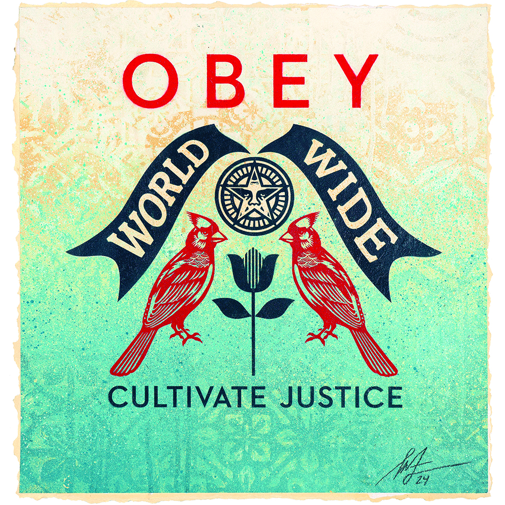Shepard Fairey - OBEY Bird Study (Cultivate Justice)