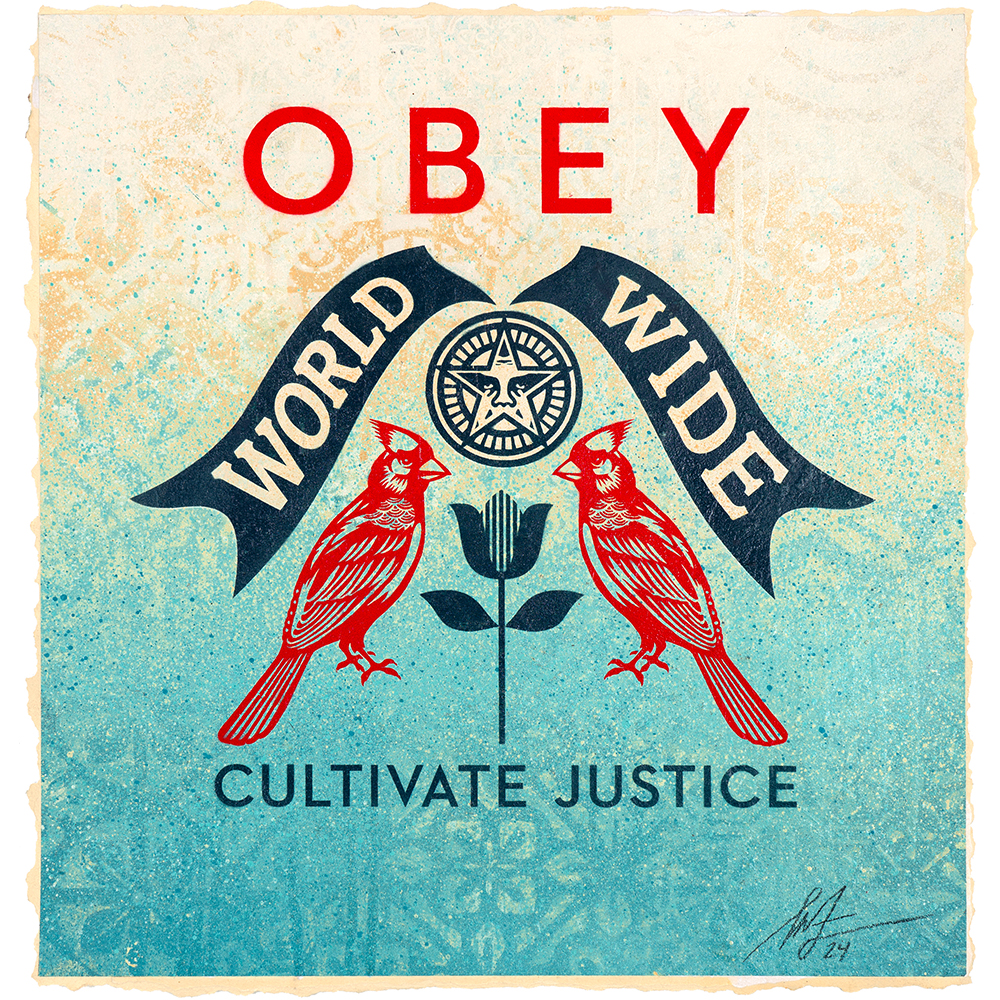 Shepard Fairey - OBEY Bird Study (Cultivate Justice)