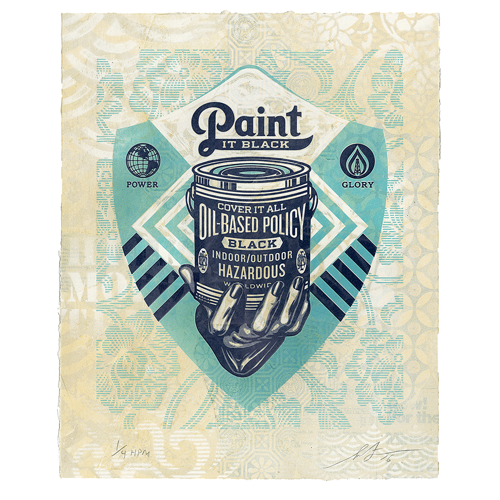 Shepard Fairey - Paint It Black (Hand)
