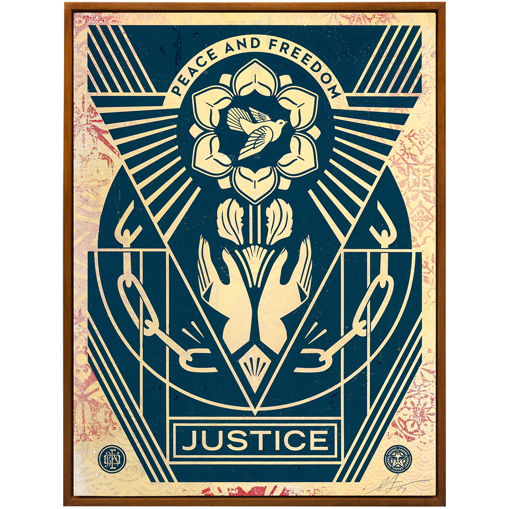 Shepard Fairey - Peace and Freedom