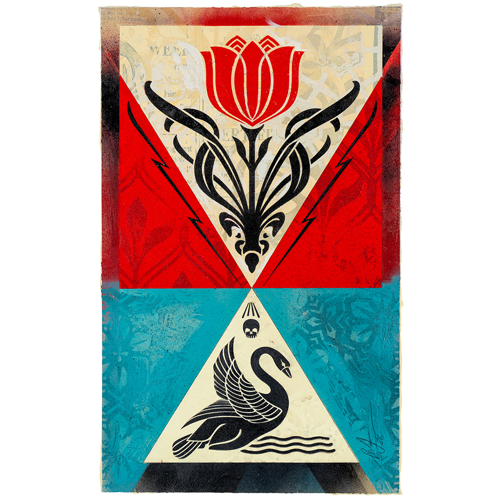 Shepard Fairey - Swan Lotus (Small)