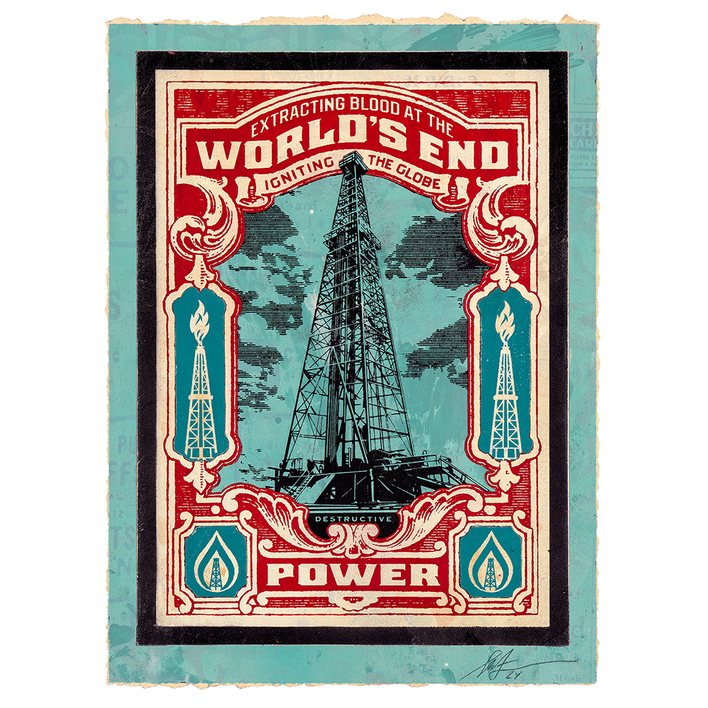 Shepard Fairey - World's End Stamp