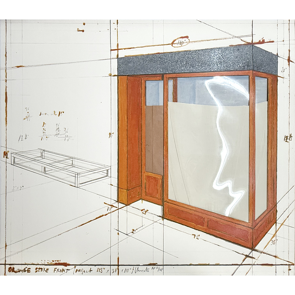 Christo and Jeanne-Claude - Orange Store Front