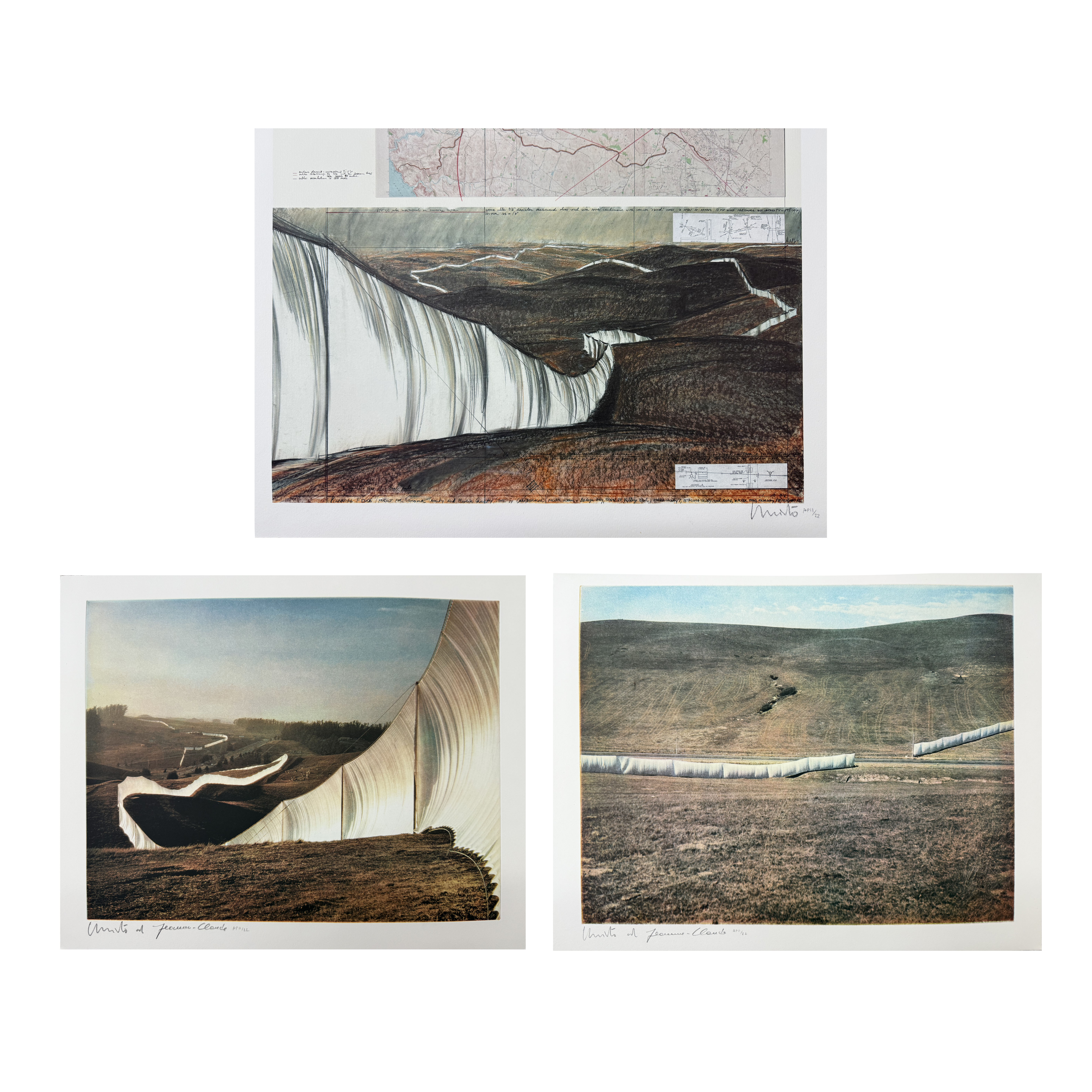 Christo and Jeanne-Claude - Running Fence, Sonoma and Marin Counties, California
