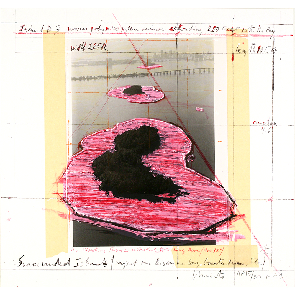 Christo and Jeanne-Claude - Surrounded Islands, project for Biscayne Bay, Greater Miami, Florida (2-part