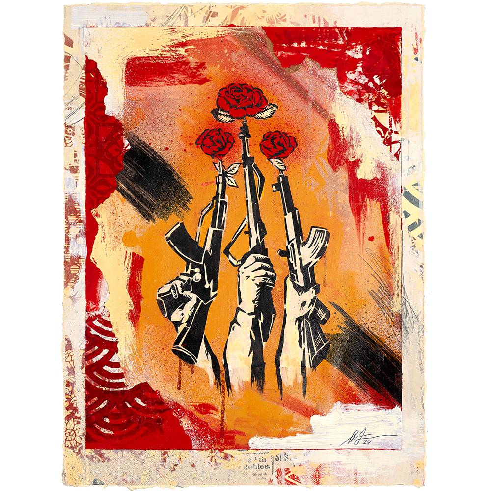 Shepard Fairey - Guns and Roses
