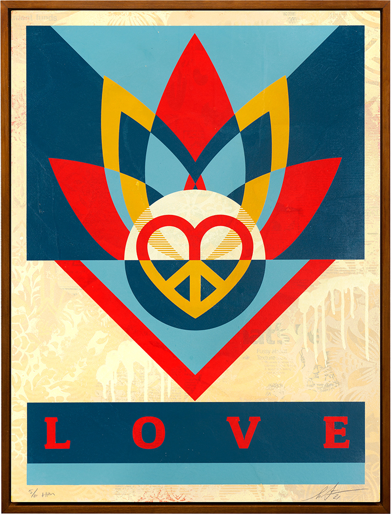 Shepard Fairey - Love Lotus
